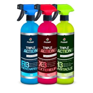 Pack Nettoyage Interieur / Exterieur 3in1 Triple Action